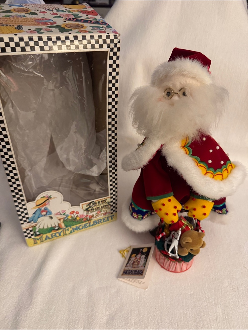 Mary Engelbreit Key Wind Up Musical Santa by Pizzazz Unlimited ~